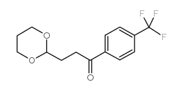 3-(1,3-DIOXAN-2-YL)-4'-TRIFLUOROMETHYLPROPIOPHENONE structure
