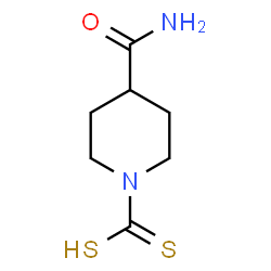 SODIUM 4-CARBOXYAMIDOPIPERIDINE-N-DITHIOCARBAMATE Structure