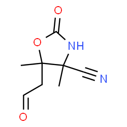 5-Oxazolidineacetaldehyde,4-cyano-4,5-dimethyl-2-oxo-(7CI)结构式