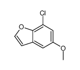 7-chloro-5-methoxy-1-benzofuran结构式