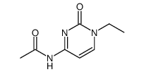 Acetamide, N-(1-ethyl-1,2-dihydro-2-oxo-4-pyrimidinyl)- Structure