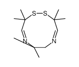 3,3,7,7,10,10-hexamethyl-6H-1,2,5,8-dithiadiazecine结构式