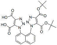 1,1'-(Naphthalene-1,8-diyl)bis[1H-1,2,3-triazole-4,5-dicarboxylic acid di(1,1-dimethylethyl)] ester结构式