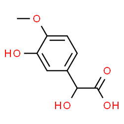 DL-3-HYDROXY-4-METHOXYMANDELIC ACID)结构式