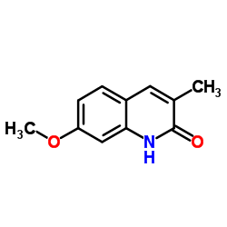 7-Methoxy-3-methyl-2(1H)-quinolinone Structure