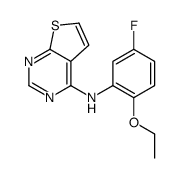 N-(2-ethoxy-5-fluorophenyl)thieno[2,3-d]pyrimidin-4-amine结构式