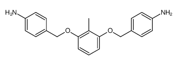 4-[[3-[(4-aminophenyl)methoxy]-2-methylphenoxy]methyl]aniline结构式