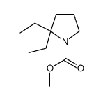 methyl 2,2-diethylpyrrolidine-1-carboxylate Structure