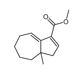 3a-Methyl-3,3a,4,5,6,7-hexahydro-azulene-1-carboxylic acid methyl ester Structure