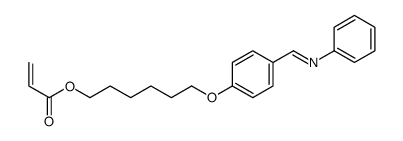 6-[4-(phenyliminomethyl)phenoxy]hexyl prop-2-enoate结构式