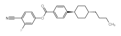 3-Fluoro-4-cyanophenyl trans-4- (4-n-butylcyclohexyl)benzoate Structure