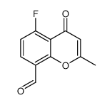 5-fluoro-2-methyl-4-oxochromene-8-carbaldehyde结构式