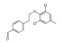 4-[2-(2,6-dichloro-4-methylphenoxy)ethyl]benzaldehyde结构式