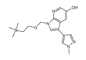 3-(1-Methyl-1H-pyrazol-4-yl)-1-(2-trimethylsilanyl-ethoxymethyl)-1H-pyrrolo[2,3-b]pyridin-5-ol结构式