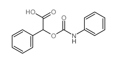 2-phenyl-2-(phenylcarbamoyloxy)acetic acid结构式