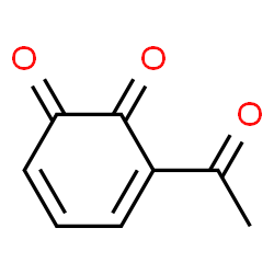 3,5-Cyclohexadiene-1,2-dione, 3-acetyl- (9CI)结构式