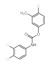 Carbanilic acid,3,4-dichloro-, 4-chloro-m-tolyl ester (7CI)结构式