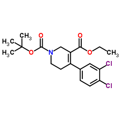 3-Ethyl 1-(2-methyl-2-propanyl) 4-(3,4-dichlorophenyl)-5,6-dihydro-1,3(2H)-pyridinedicarboxylate Structure