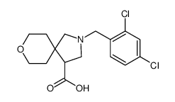 8-Oxa-2-azaspiro[4.5]decane-4-carboxylic acid, 2-[(2,4-dichlorophenyl)methyl]结构式