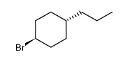 Cyclohexane, 1-bromo-4-propyl-, trans-结构式