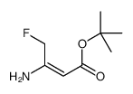 tert-butyl 3-amino-4-fluorobut-2-enoate Structure