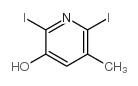 2,6-diiodo-5-methylpyridin-3-ol结构式