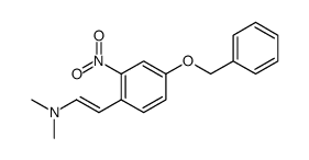 Ethenamine, N,N-dimethyl-2-[2-nitro-4-(phenylmethoxy)phenyl]-, (E) Structure