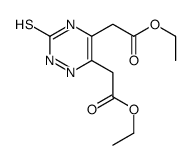 ethyl 2-[6-(2-ethoxy-2-oxoethyl)-3-sulfanylidene-2H-1,2,4-triazin-5-yl]acetate Structure