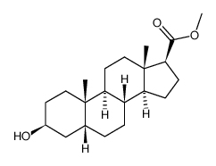 3β-Hydroxy-5β-androstane-17β-carboxylic acid methyl ester结构式