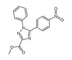5-(4-Nitro-phenyl)-1-phenyl-1H-[1,2,4]triazole-3-carboxylic acid methyl ester Structure