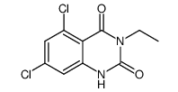 5,7-dichloro-3-ethyl-1H-quinazoline-2,4-dione Structure