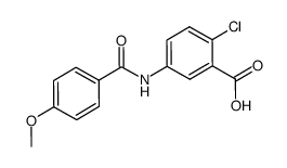 2-chloro-5-(4-methoxy-benzoylamino)-benzoic acid Structure