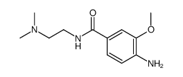 4-amino-N-(2-(dimethylamino)ethyl)-3-methoxybenzamide结构式