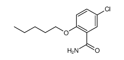 5-chloro-2-pentyloxy-benzoic acid amide Structure