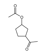 1-(3-acetoxy-cyclopentyl)-ethanone结构式