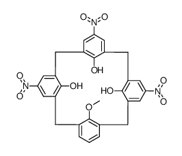 'cone'-5,11,17-trinitro-25-monomethoxy-calix[4]arene-triol Structure