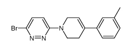 3-bromo-6-[3,6-dihydro-4-(3-methylphenyl)-1(2 H)-pyridinyl]-pyridazine结构式