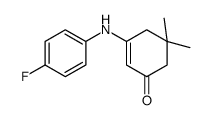 3-(4-fluoroanilino)-5,5-dimethylcyclohex-2-en-1-one结构式