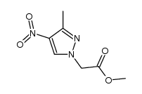 methyl 2-(3-methyl-4-nitro-1H-pyrazol-1-yl)acetate结构式