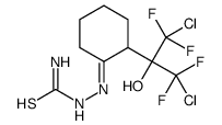 [[2-(1,3-dichloro-1,1,3,3-tetrafluoro-2-hydroxy-propan-2-yl)cyclohexylidene]amino]thiourea结构式