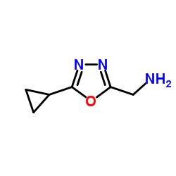 C-(5-Cyclopropyl-[1,3,4]oxadiazol-2-yl)-methylamine结构式