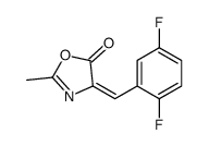 4-(2,5-二氟亚苄基)-2-甲基-4H-噁唑-5-酮结构式