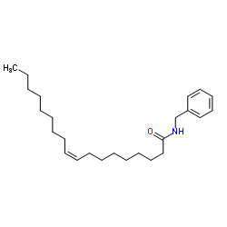 (9Z)-N-苄基-9-十八碳烯酰胺结构式