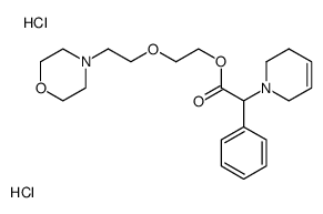 2-(2-morpholin-4-ylethoxy)ethyl 2-(3,6-dihydro-2H-pyridin-1-yl)-2-phenylacetate,dihydrochloride Structure