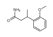 3-(2-methoxy-phenyl)-butyric acid amide结构式