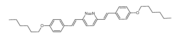 (E,E)-3,6-bis[2-(4-hexyloxyphenyl)vinyl]pyridazine Structure