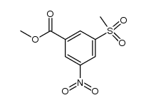 3-(methylsulfonyl)-5-nitro-benzoic acid methyl ester Structure
