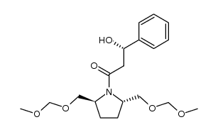 (S)-1-((2S,5S)-2,5-bis((methoxymethoxy)methyl)pyrrolidin-1-yl)-3-hydroxy-3-phenylpropan-1-one结构式