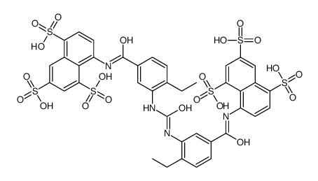 8-[[4-ethyl-3-[[2-ethyl-5-[(4,6,8-trisulfonaphthalen-1-yl)carbamoyl]phenyl]carbamoylamino]benzoyl]amino]naphthalene-1,3,5-trisulfonic acid Structure