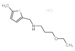 (3-Ethoxy-propyl)-(5-methyl-thiophen-2-ylmethyl)-amine hydrochloride Structure